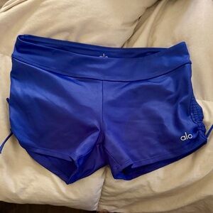 ALO Yoga Women's Vibrant Blue Athletic Shorts